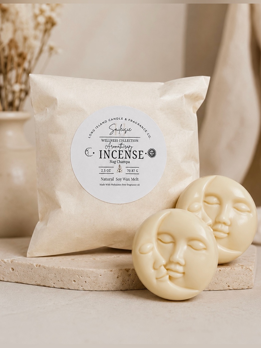 Aromatherapy Incense Wax Melts – Nag Champa | Set of 2